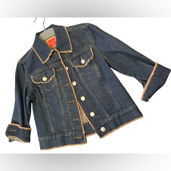 Isaac Mizrahi Jackets & Blazers - Limited Edition Isaac Mizrahi Denim Jean Jacket Frayed Edges (RARE SAMPLE)